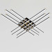Люстра № W182/8-1000 BK+GD