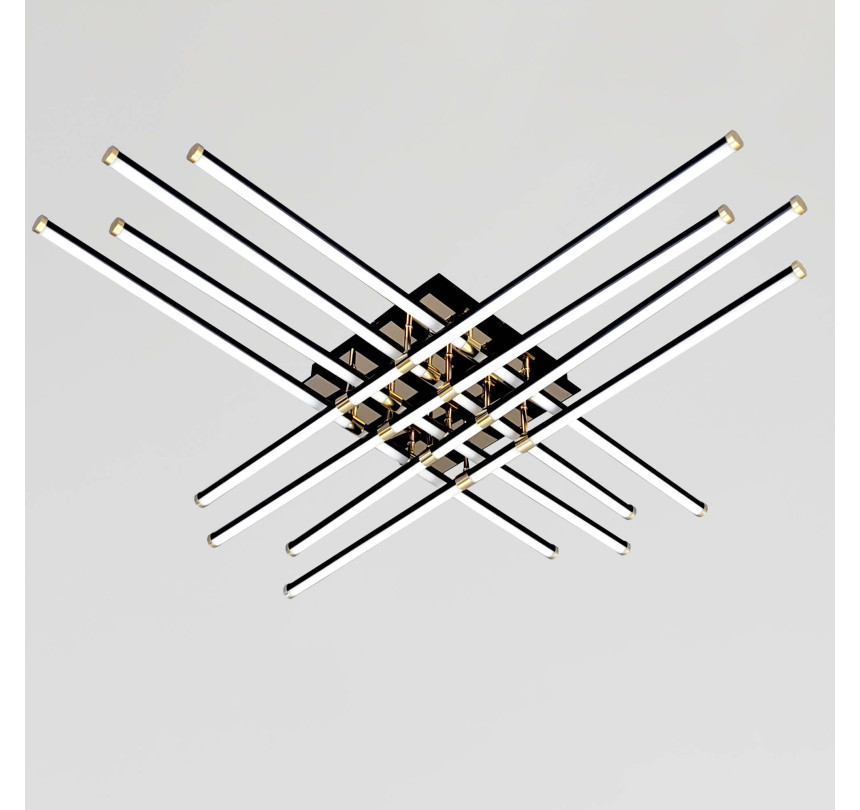 Люстра № W182/8-1000 BK+GD