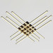 Люстра № W182/8-1000 BK+GD