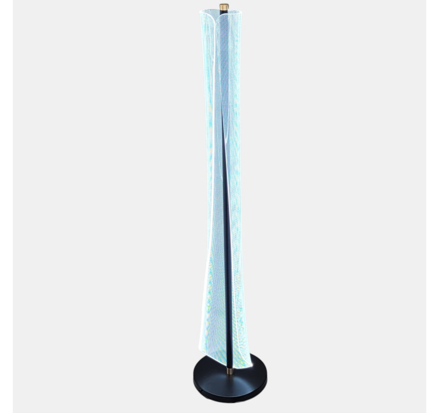 Торшер № T100F BK+GD