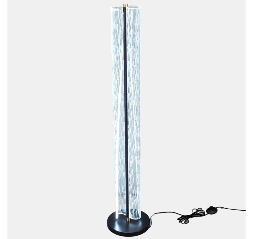 Торшер № T105F BK+GD
